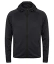 Sweat-shirt à capuche de course léger avec bande réfléchissante-TOMBO