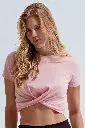 Top crop torsadé pour femme TRIDRI
