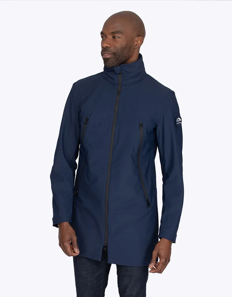 Veste Longue Ajustée Imperméable-MUSTAGHATA