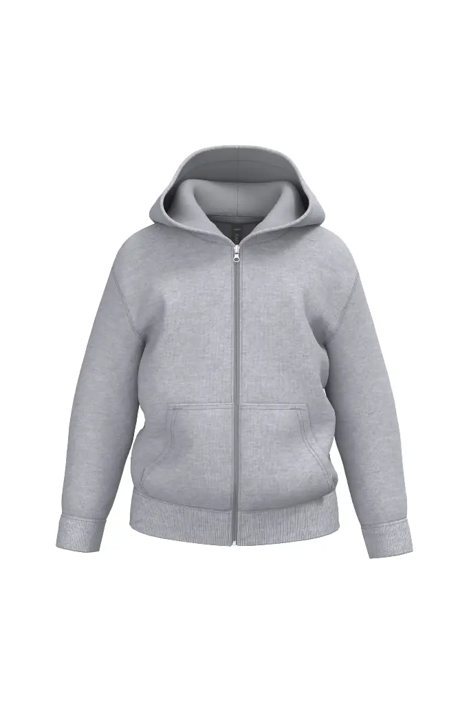 Sweat-shirt recyclé zippé à capuche enfant KARIBAN