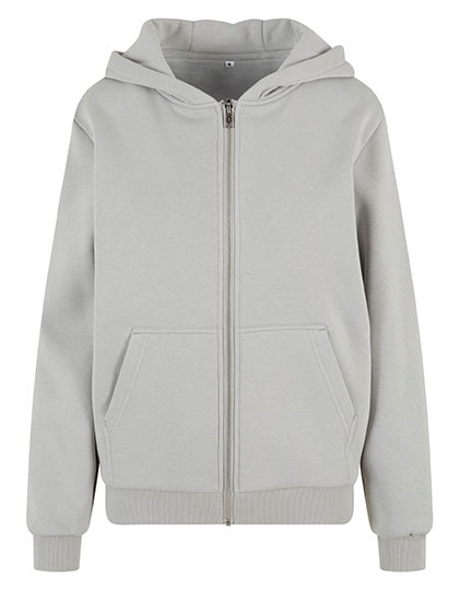Sweat à capuche moelleux avec fermeture éclair pour femme BUILD YOUR BRAND