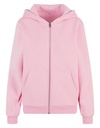 Sweat à capuche moelleux avec fermeture éclair pour femme BUILD YOUR BRAND