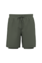 Short écoresponsable 2 en 1 avec sous short intégré homme