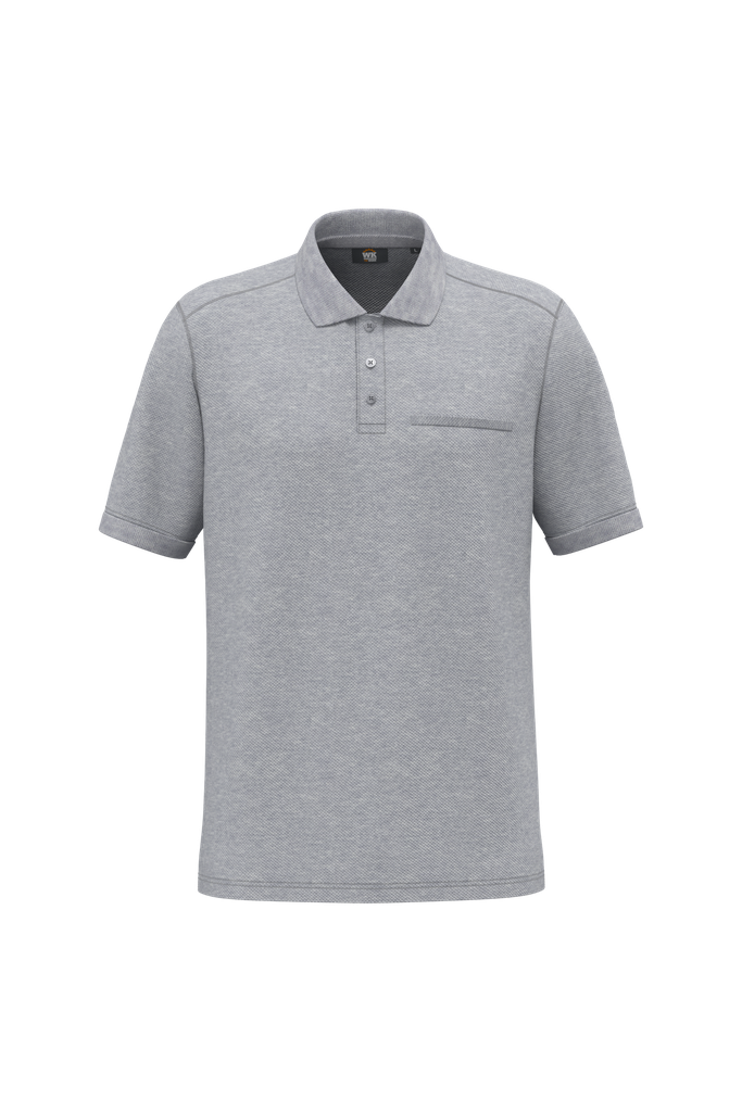 Polo unisexe écoresponsable avec poche poitrine WK. Designed To Work