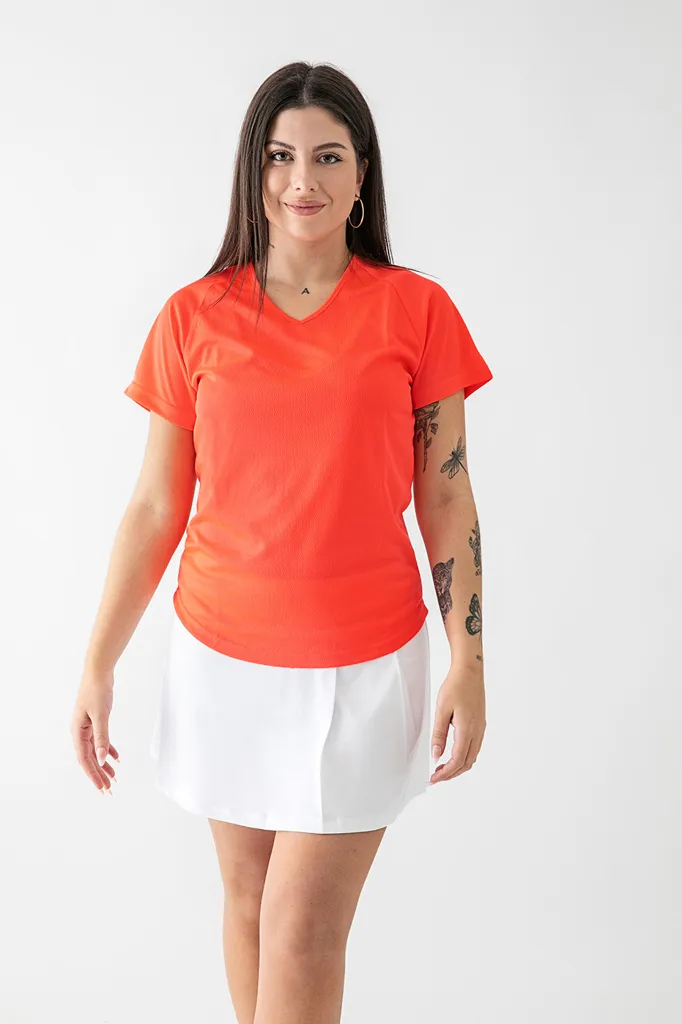 T-shirt 100% Polyester ECOTEX Femme-Acqua Royal