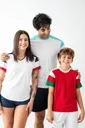 T-shirt 100% Polyester FLAG Femme-Acqua Royal