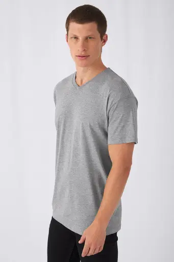 T-shirt Manches coutes EXACT 150 Col V B&C