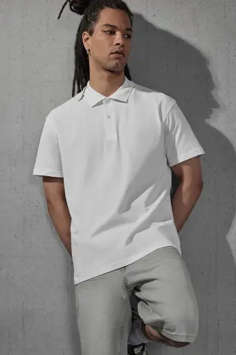 Polo Manches Courtes piqué 180 ID.001 B&C