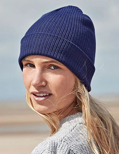 Organic Cotton Fine Knit Beanie-Beechfield