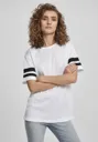 Ladies Mesh Stripe T-shirt-BUILD YOUR BRAND