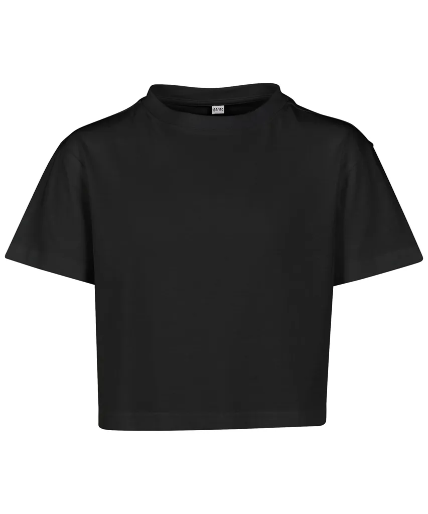 Girls Cropped Jersey Tee-BUILD YOUR BRAND