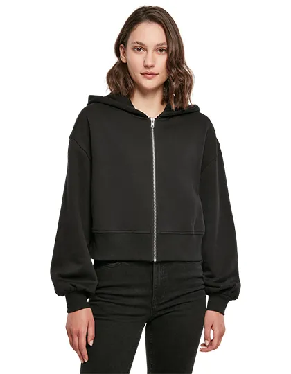 Ladies Short Oversized Zip Jacket