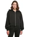 Ladies Short Oversized Zip Jacket