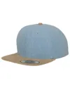 Chambray-Suede Snapback-FLEXFIT
