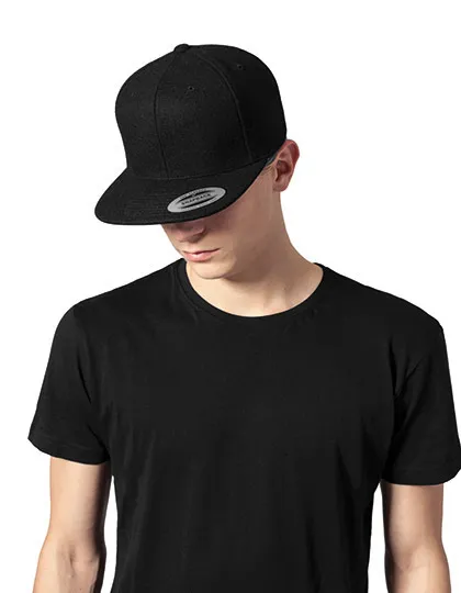 Melton Wool Snapback Cap-FLEXFIT