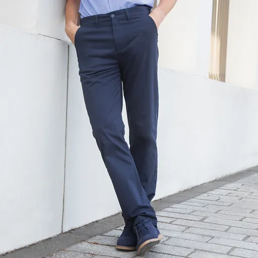 Pantalon chino stretch Homme avec taille flexible -HENBURY