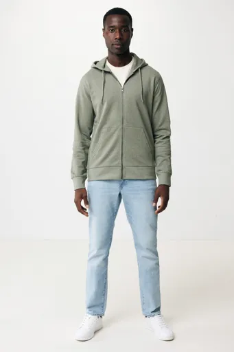 Sweat à capuche avec zip en coton recyclé  Abisko-IQONIQ