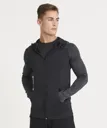 Sweat-shirt à capuche zippé contrasté-AWDIS COOL