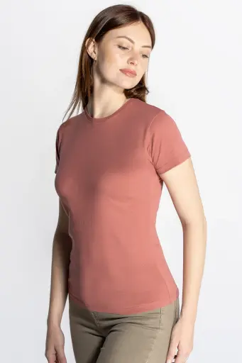 Tee-shirt femme col rond 155-JHK