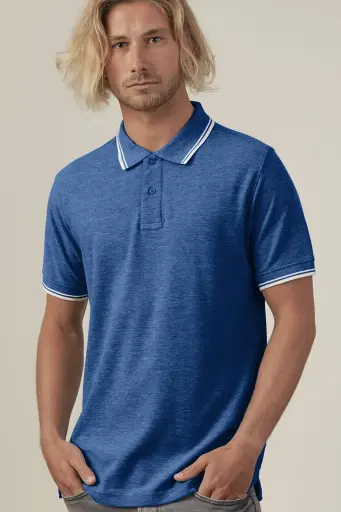 Polo homme contrasté-JHK