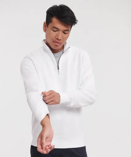 [JZ270M] Authentic 1/4 Zip Sweat-RUSSELL