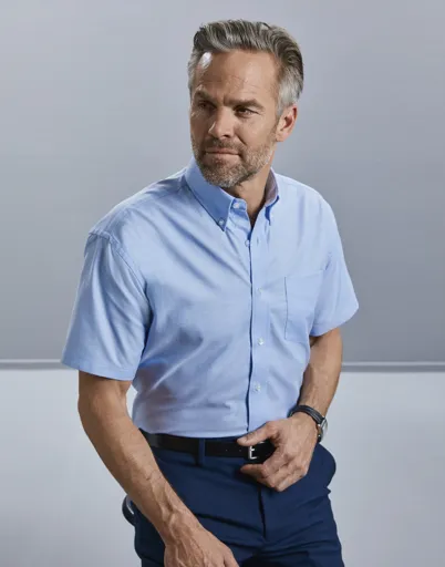 Chemise Oxford Homme Manches Courtes RUSSELL