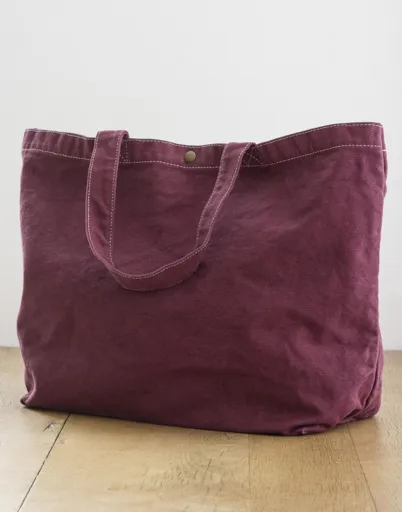 Large Canvas Shopper-SG BAGS