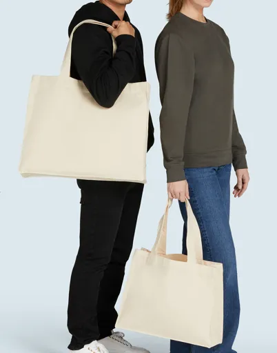 Canvas Wide Shopper with Fold LH-SG BAGS