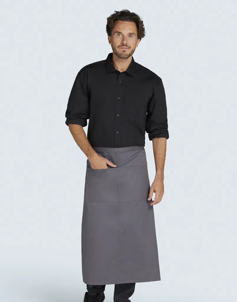 ROME - Medium Length Bistro Apron WITH pocket-SG BISTRO