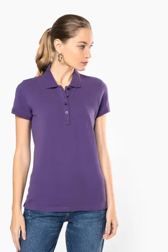 Polo piqué Manches Courtes Femme-KARIBAN