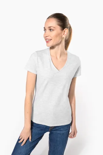 T-shirt Femme Manches Courtes encolure V 180 KARIBAN