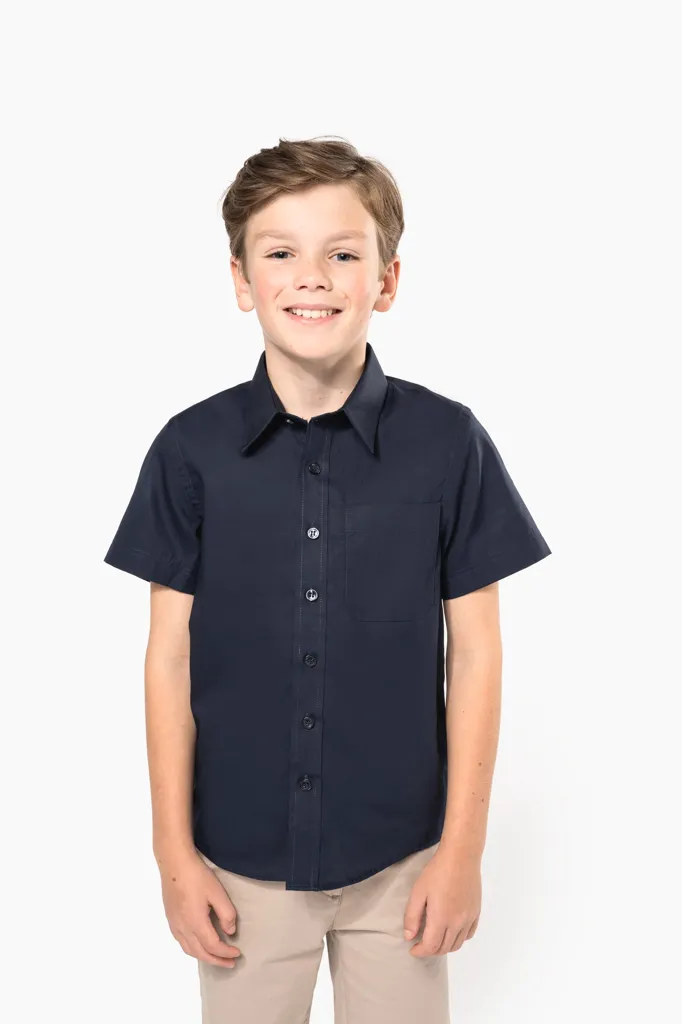 Chemise popeline Manches Courtes Enfant 125 KARIBAN