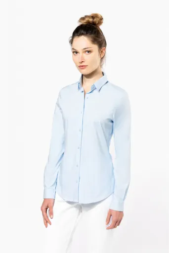 Chemise Femme Manches Longues coton/elasthanne 140 KARIBAN