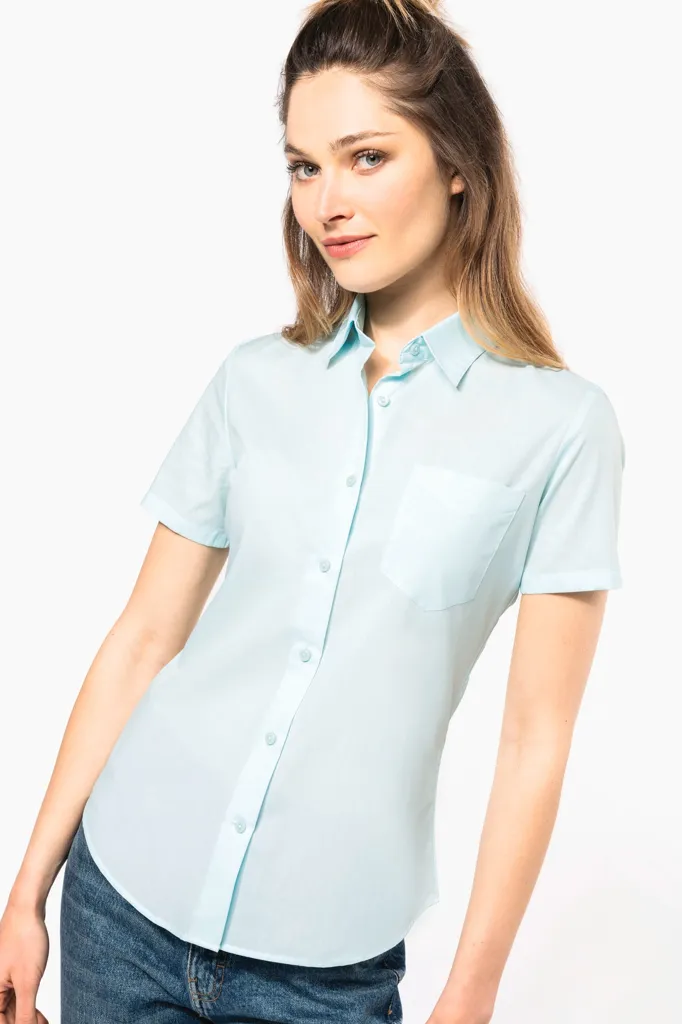 Chemise Femme Manches Courtes Polycoton JUDITH KARIBAN