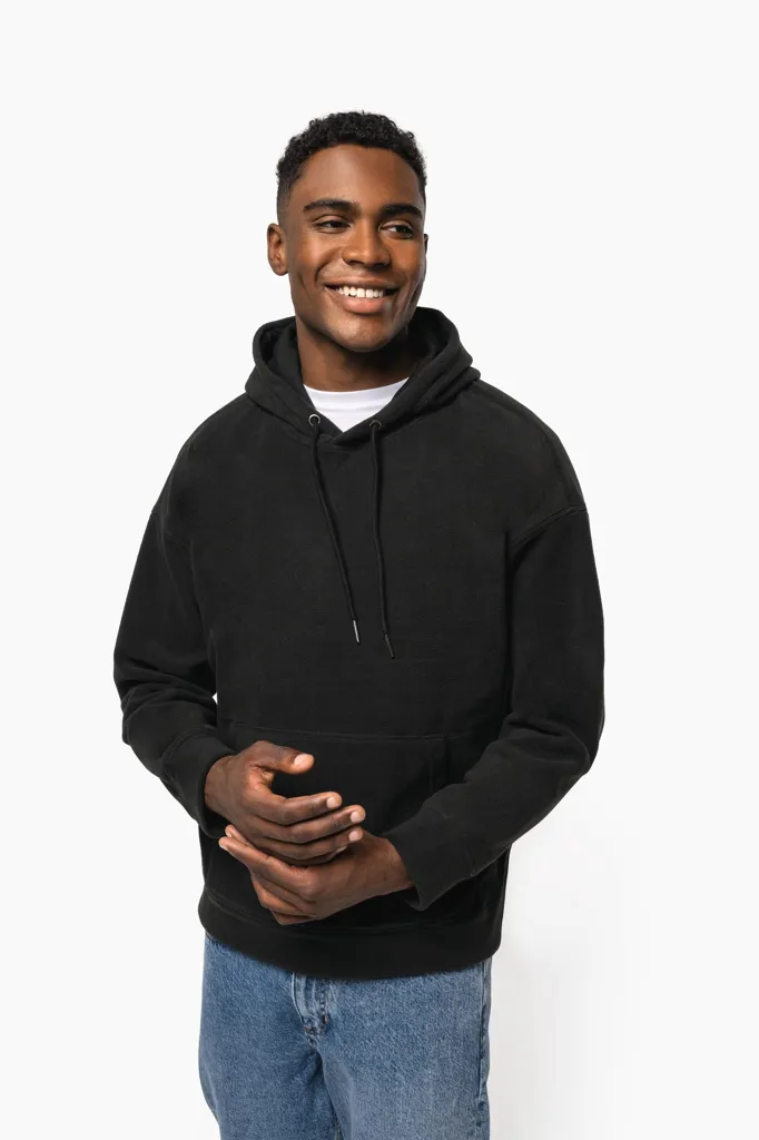 Sweat-shirt à capuche oversize en micropolaire recyclée -KARIBAN