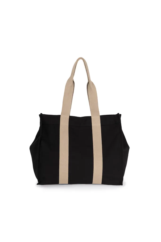 Grand sac shopping à soufflet recyclé-KI-MOOD