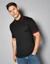 Polo 185 Manches Courtes Tipped Collar Polo KUSTOM KIT
