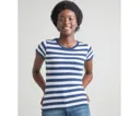 T-shirt Femme Manches Courtes rayé 150 MANTIS