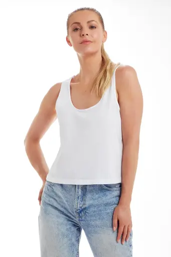 Womens Organic Crop Vest-MANTIS