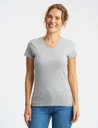 Ladies` V-neck T-Shirt-NEUTRAL