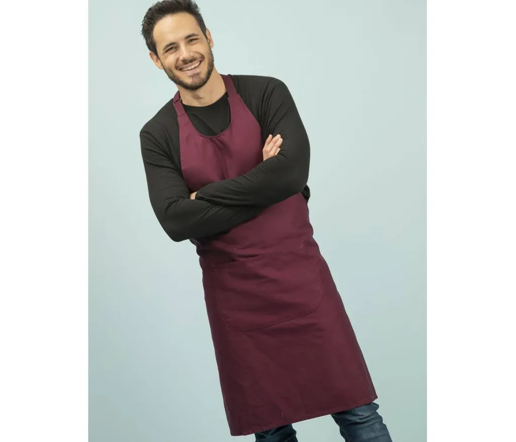 Tablier à bavette coton avec poche BALTHAZAR - NEWGEN