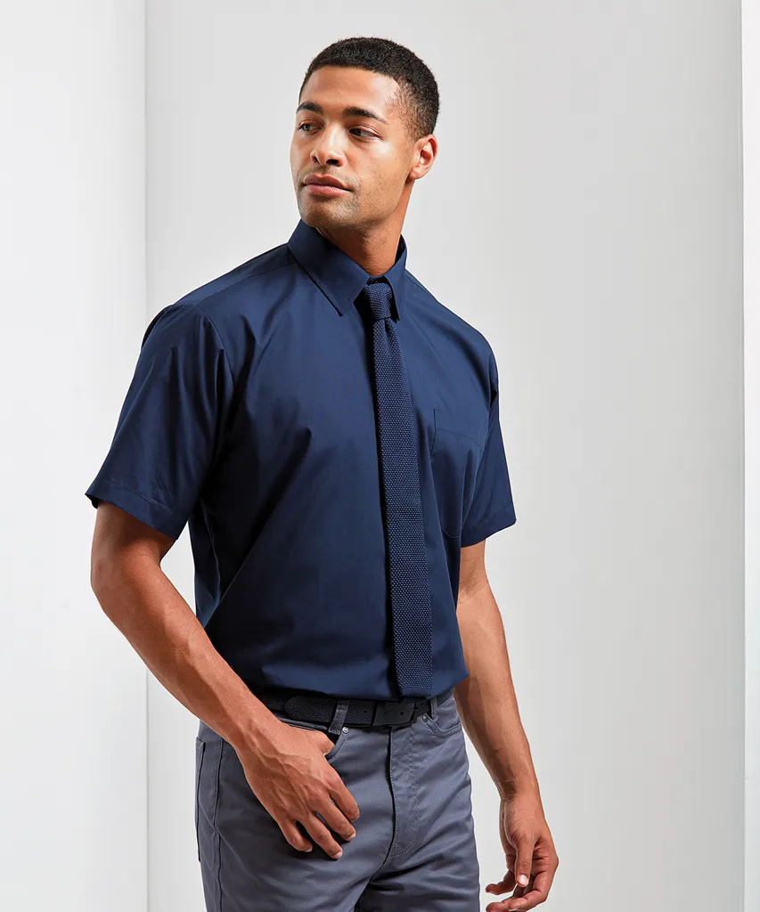 Chemise popeline à Manches Courtes-PREMIER