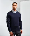 "Essential" Acrylic Men's V-Neck Sweater-PREMIER