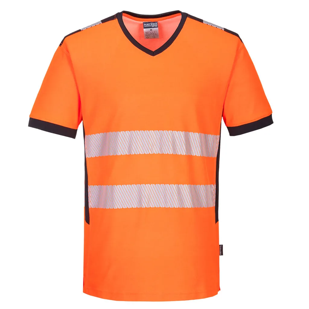 T-shirt col V PW3 Hi-Vis PORTWEST