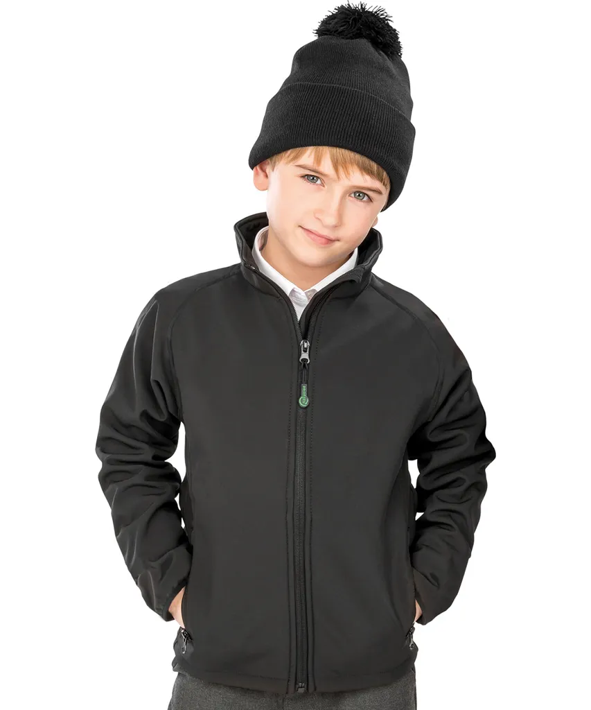 Recycled 2-Layer Printable Junior Softshell Jacket-Result