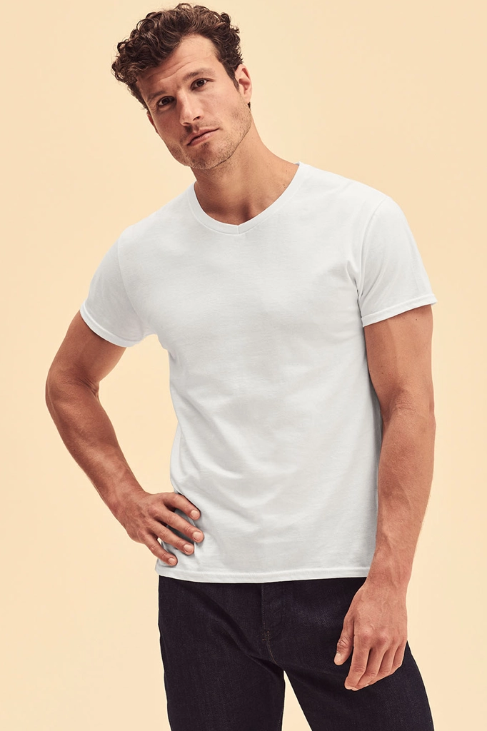 Iconic 150 V Neck T-FRUIT OF THE LOOM