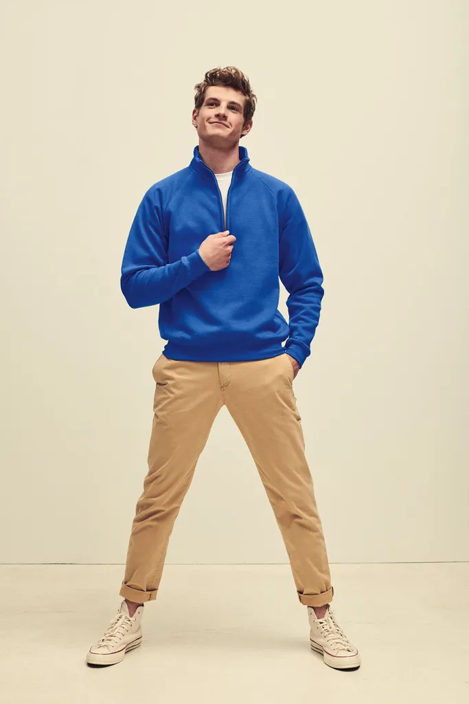 Sweat  Col Zippe Premium 70/30 280 FRUIT OF THE LOOM