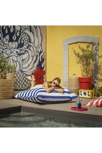 [SHSTRIPES] Pouf déhoussable à rayures