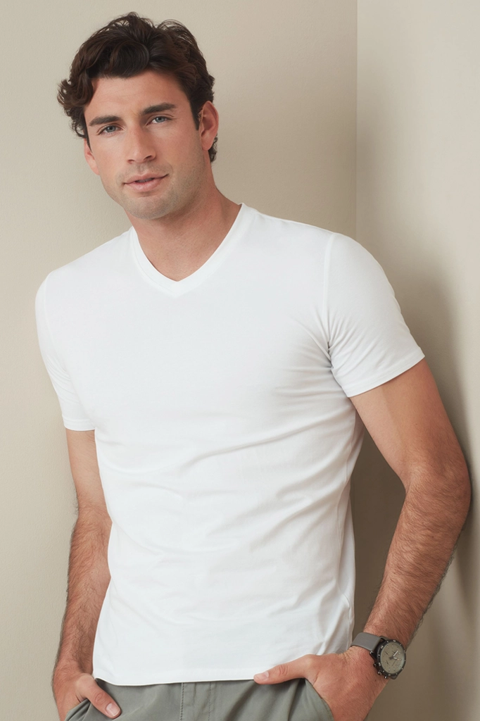 T-shirt  Homme Clive Col V 170  STEDMAN