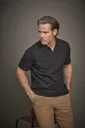 Luxury Stretch V-Neck Polo-TEE JAYS